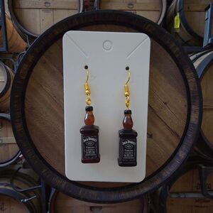 Jack Daniels Dangle Earrings